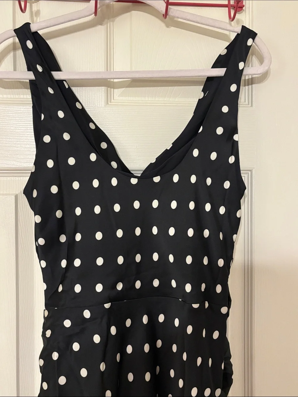 Abercrombie & Fitch Black Polka Dot Cowl-Neck Maxi Dress M Tall